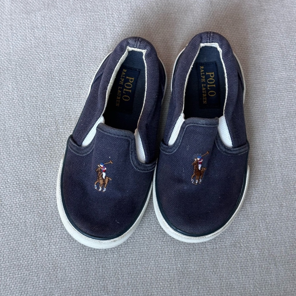 Ralph Lauren Polo Bal Harbour slip on sneakers/shoes - size toddler 7.